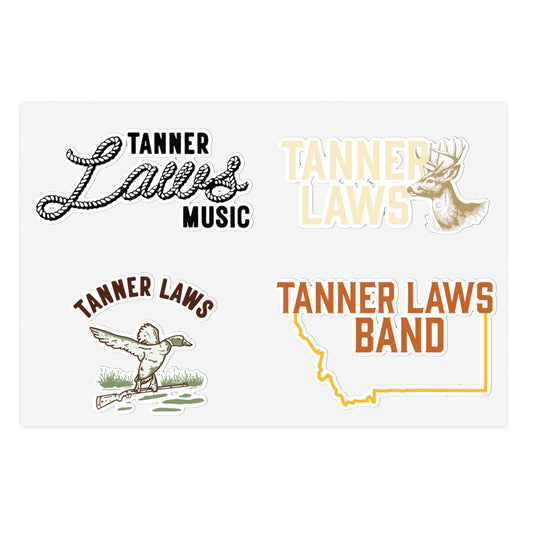 Stickers: Tanner Laws Band and Tanner Laws Band